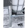 Dreifaches Untergestell für drei 1000 Liter IBC-Tanks